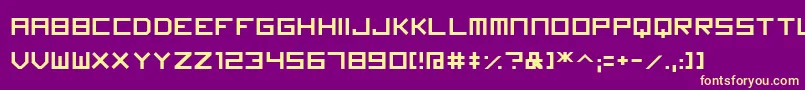 Imagine Font Font – Yellow Fonts on Purple Background