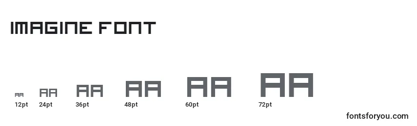 Размеры шрифта Imagine Font (130197)