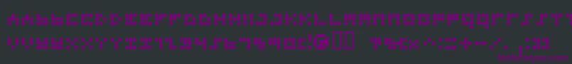 フォントIMAJN    – 黒い背景に紫のフォント