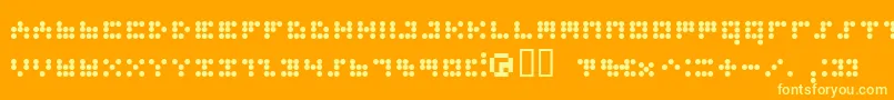 IMAJN    Font – Yellow Fonts on Orange Background