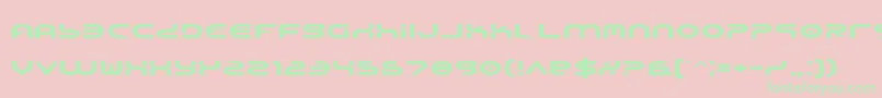 フォントYukone – ピンクの背景に緑の文字