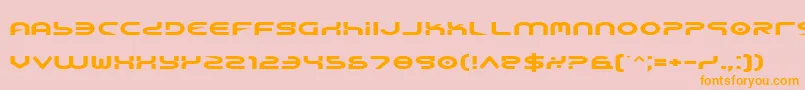 Yukone Font – Orange Fonts on Pink Background