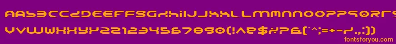 Yukone Font – Orange Fonts on Purple Background