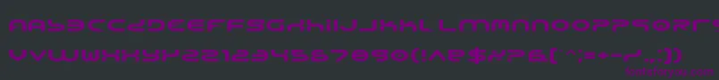 Шрифт Yukone – фиолетовые шрифты на чёрном фоне
