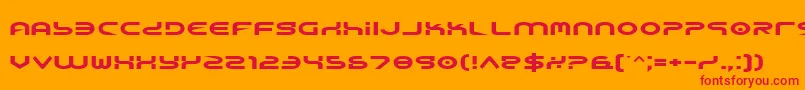 Yukone Font – Red Fonts on Orange Background