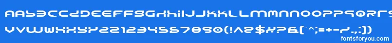 フォントYukone – 青い背景に白い文字