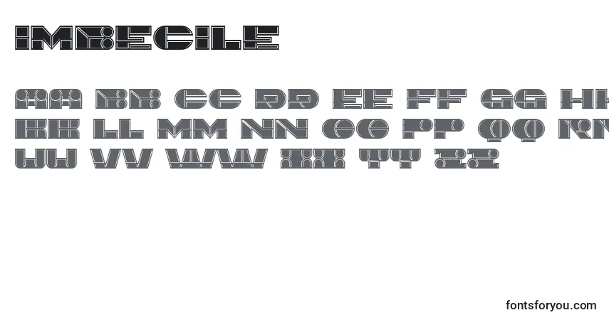Imbecile Font – alphabet, numbers, special characters