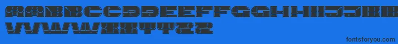 Imbecile Font – Black Fonts on Blue Background