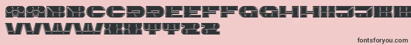 Imbecile Font – Black Fonts on Pink Background