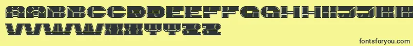 Imbecile Font – Black Fonts on Yellow Background