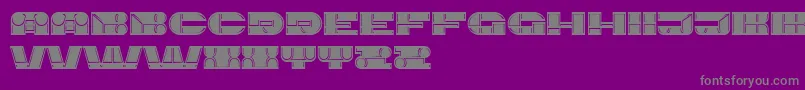 Imbecile Font – Gray Fonts on Purple Background