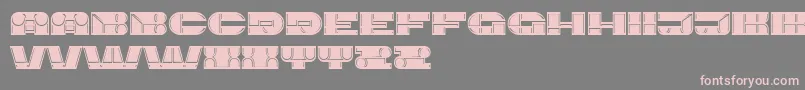 Imbecile Font – Pink Fonts on Gray Background