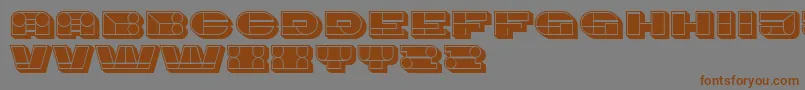 Imbecile3D Filled Font – Brown Fonts on Gray Background