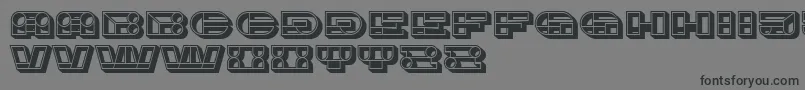 Шрифт Imbecile3D – чёрные шрифты на сером фоне