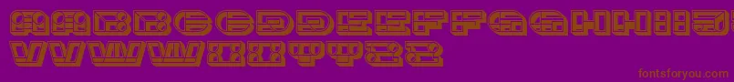 Imbecile3D Font – Brown Fonts on Purple Background