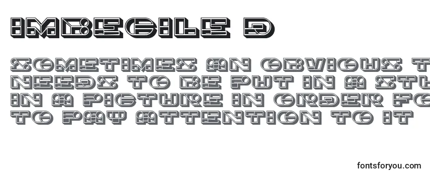 Review of the Imbecile3D Font