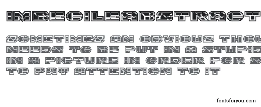 ImbecileAbstract Filled Font