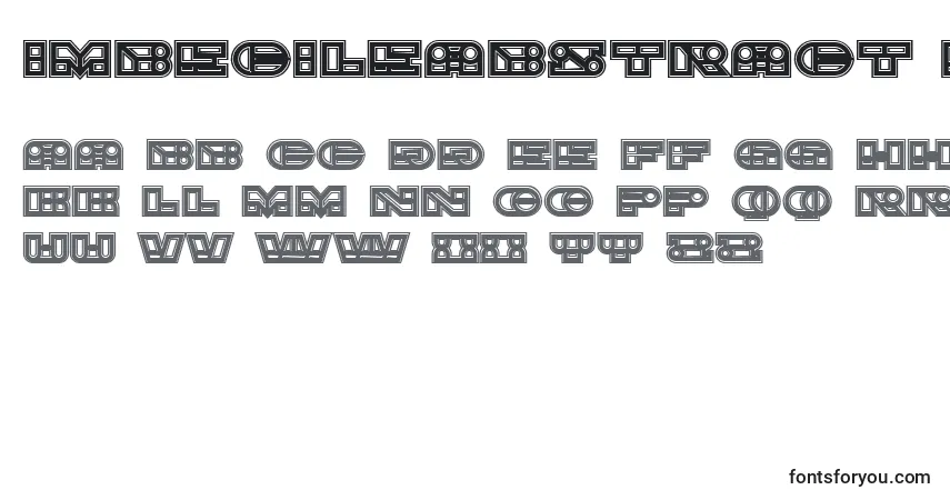 Schriftart ImbecileAbstract Heavy – Alphabet, Zahlen, spezielle Symbole
