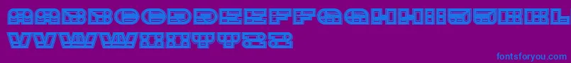 ImbecileAbstract Heavy Font – Blue Fonts on Purple Background