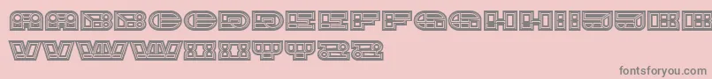 ImbecileAbstract Font – Gray Fonts on Pink Background