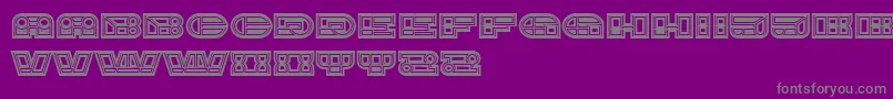 ImbecileAbstract Font – Gray Fonts on Purple Background