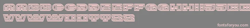ImbecileAbstract Font – Pink Fonts on Gray Background