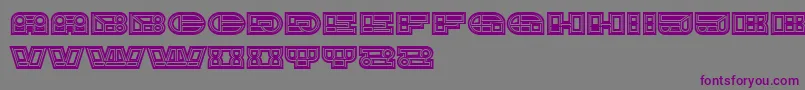 ImbecileAbstract Font – Purple Fonts on Gray Background