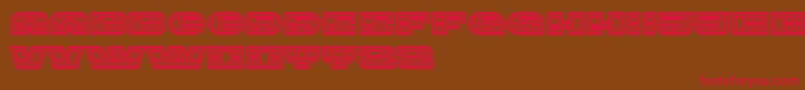 ImbecileAbstract Font – Red Fonts on Brown Background