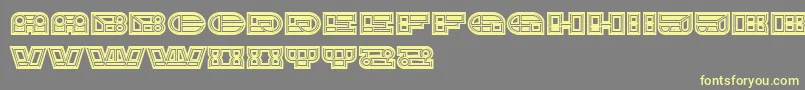 ImbecileAbstract Font – Yellow Fonts on Gray Background