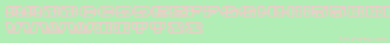 ImbecileHollow Black Font – Pink Fonts on Green Background