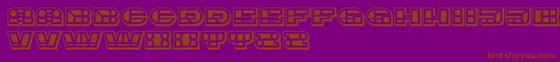 ImbecileOrnamental Filled Font – Brown Fonts on Purple Background