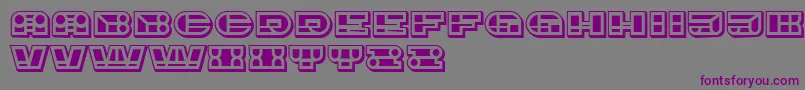 Шрифт ImbecileOrnamental Filled – фиолетовые шрифты на сером фоне