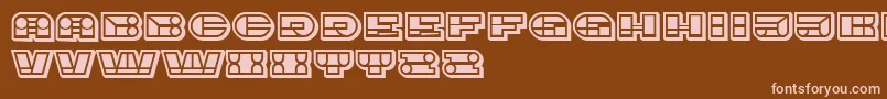 ImbecileOrnamental FilledBlack Font – Pink Fonts on Brown Background