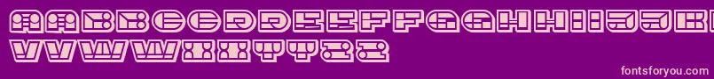 ImbecileOrnamental FilledBlack Font – Pink Fonts on Purple Background