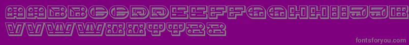 ImbecileOrnamental Font – Gray Fonts on Purple Background