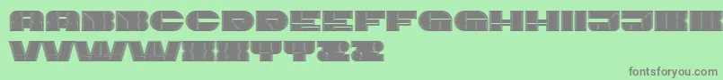 ImbecileOutlined Filled Font – Gray Fonts on Green Background