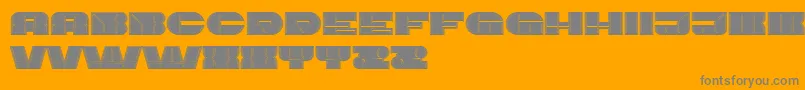 ImbecileOutlined Filled Font – Gray Fonts on Orange Background