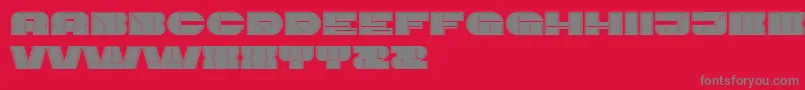 ImbecileOutlined Filled Font – Gray Fonts on Red Background