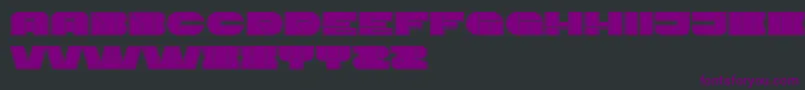 ImbecileOutlined Filled Font – Purple Fonts on Black Background
