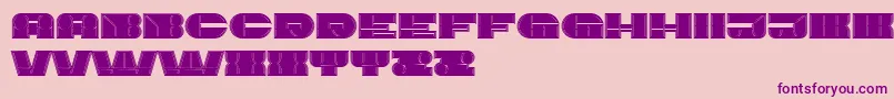 ImbecileOutlined Filled Font – Purple Fonts on Pink Background