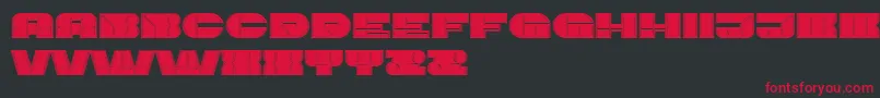 ImbecileOutlined Filled Font – Red Fonts on Black Background