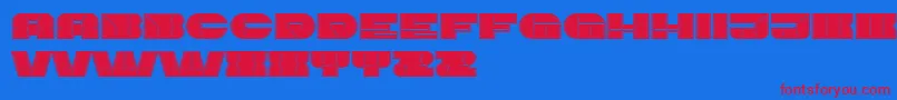 Police ImbecileOutlined Filled – polices rouges sur fond bleu