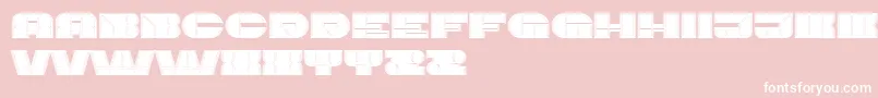 ImbecileOutlined Filled Font – White Fonts on Pink Background