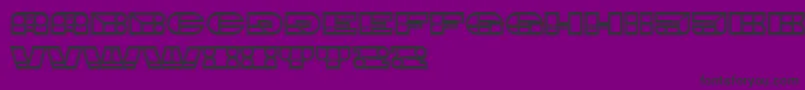 ImbecileOutlined Font – Black Fonts on Purple Background