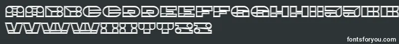 ImbecileOutlined Font – White Fonts on Black Background