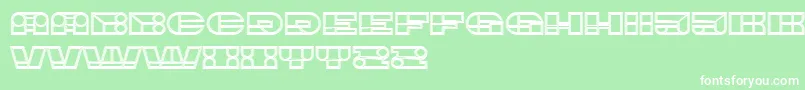 ImbecileOutlined Font – White Fonts on Green Background