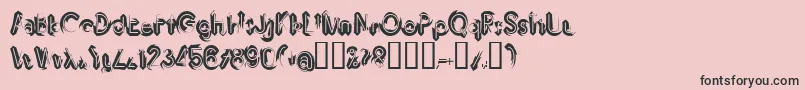 IMBRRG   Font – Black Fonts on Pink Background