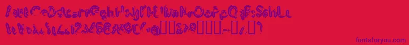 More about IMBRRG Font IMBRRG Font – Purple Fonts on Red Background