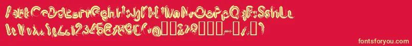 fuente IMBRRG   – Fuentes Amarillas Sobre Fondo Rojo