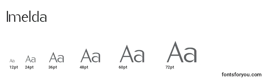 Imelda (130217) Font Sizes